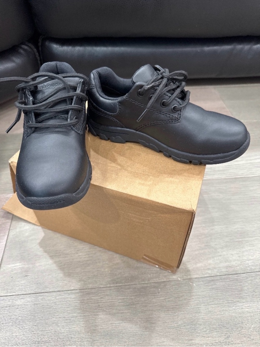 Classic Black Work Oxford Shoes for Boys